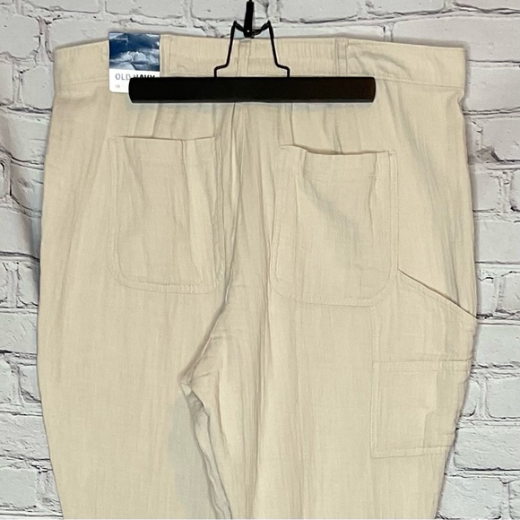Old Navy Slouchy Tapered Wish Bone High Rise Cotton Cargo Pants 16 NWT - Picture 6 of 14